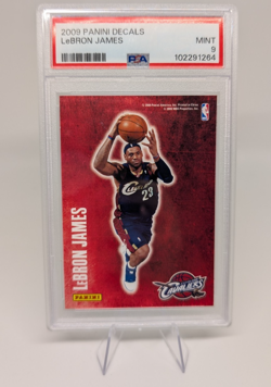 2009-10 Panini - Decals LeBron James #5 PSA MINT 9 Cavs GOAT Free Shipping - Image 1