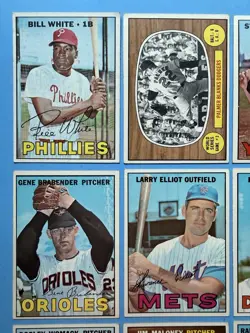 1967 Topps Baseball Lot Of 24, Bill White, Palmer Blanks Dodgers, Vgex-Ex - Image 2