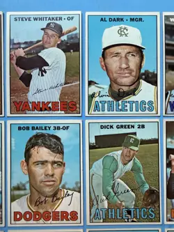 1967 Topps Baseball Lot Of 24, Bill White, Palmer Blanks Dodgers, Vgex-Ex - Image 3