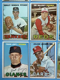 1967 Topps Baseball Lot Of 24, Bill White, Palmer Blanks Dodgers, Vgex-Ex - Image 5