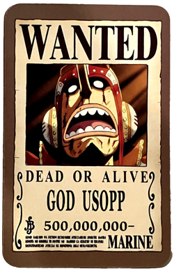 Usopp One Piece Wanted Set ACG Holo Anime Card Dead or Alive - Image 1