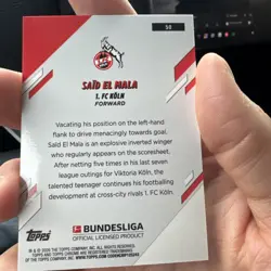 2025-26 Topps Chrome Bundesliga Said El Mala Gold Rookie 1/50 Fc Koln RC - Image 2