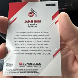 2025-26 Topps Chrome Bundesliga Said El Mala Gold Rookie 1/50 Fc Koln RC - Image 3