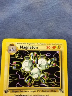 Pokemon TCG Magneton 1st Edition Fossil Card 26/62 Regular Rare, Non-Holographic - Image 2