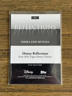 2026 Topps Chrome Disney Simba and Mufasa Reflections Insert Case Hit SP R-2 - Image 2