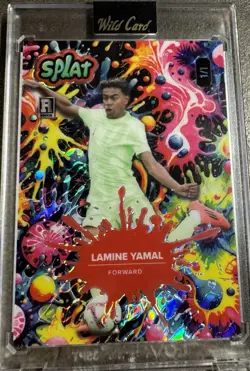 2024 Lamine Yamal Wild Card Splat Rookie 1/1 Sb TIE01-ly5 - Image 1