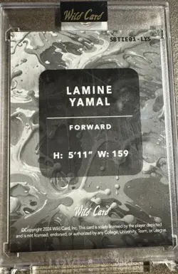 2024 Lamine Yamal Wild Card Splat Rookie 1/1 Sb TIE01-ly5 - Image 2