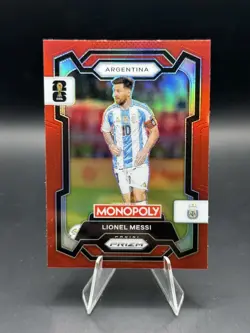Panini 2026 Prizm Monopoly FIFA World Cup Lionel Messi Argentina #1 Red Prizm - Image 1