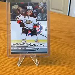 Upper Deck 2024-25 Series 1 Young Guns Rookie #236 Olen Zellweger Ducks - Image 1