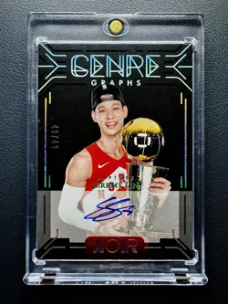2024-25 Panini Noir Jeremy Lin Genre Graphs Championship GOLD Auto 49/49≈1/1 - Image 1