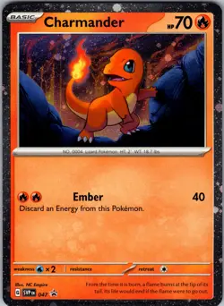 Charmander - (Cosmos Holo) SV: Scarlet & Violet Promo Cards Cosmo Holo 047 Near - Image 1