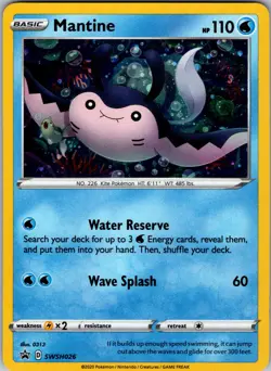 Mantine - Promo SWSH: Sword & Shield Promo Cards SWSH026 NM - Image 1