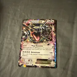 Pokemon TCG Rayquaza EX XY69 Black Star Promo Holo Card 2015 MP/LP Condition - Image 1