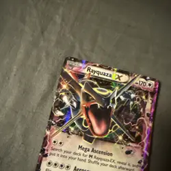 Pokemon TCG Rayquaza EX XY69 Black Star Promo Holo Card 2015 MP/LP Condition - Image 2