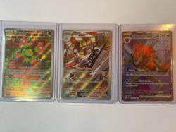 Pokemon TCG 3 Card Lot Art Rares NM - Archeludon, Maractus, N's Zoroark EX - Image 1