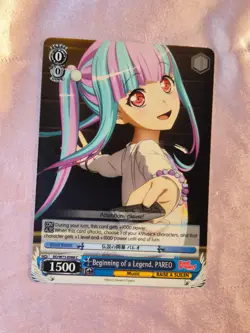 WeiB (Weiss) Schwarz Card Bang Dream #88 Beginning of a Legend Pareo C EN. - Image 1