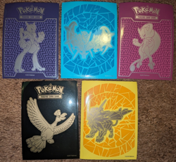 Pokemon TCG Official Card Sleeves Bulk Lot Mixed ETB Mewtwo Ho-Oh Solgaleo Worn - Image 1