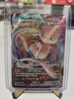 Pokemon Card Mew VMAX 114/264 Fusion Strike Holo Full Art English 2021 - Image 1