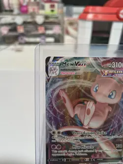 Pokemon Card Mew VMAX 114/264 Fusion Strike Holo Full Art English 2021 - Image 2