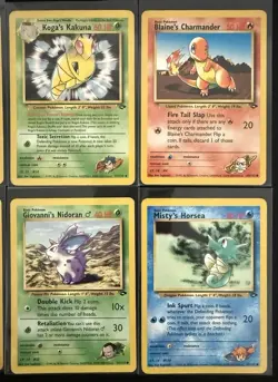 Pokemon WOTC Gym Series 16 Card Lot LP Charmander Blaine Misty Sabrina Giovanni - Image 4