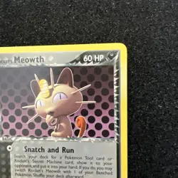 Rocket's Meowth Pokemon Card 46/109 Team Rocket Returns Vintage 2004 Card - Image 3