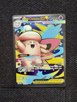 Mega Clefable EX 103/088 Perfect Order Illustration Rare Full Art Holo English - Image 1