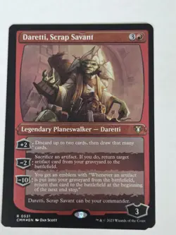 Daretti, Scrap Savant ETCHED FOIL X1 CMM MTG Commander Masters - Image 1