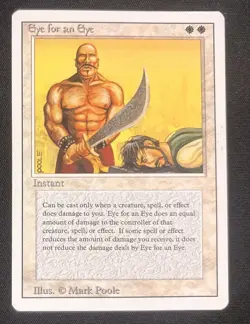 MTG Magic Eye for an Eye 3rd Edition Revised NM - Image 1