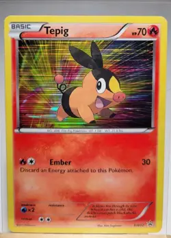 Tepig BW02 Holo Black & White Promos Pokemon TCG - Image 1