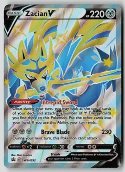Zacian V (Shiny) SWSH292 Holo Promo Sword & Shield Promo Pokemon Holo HP - Image 1