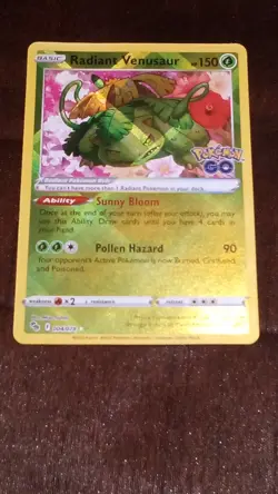 Radiant Venusaur 004/078 Holo Pokemon Go NM - Image 1