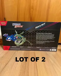 Pokemon TCG Crown Zenith Sea & Sky Premium Collection Box LOT OF 2 - Image 2