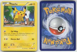 Pikachu 20/108 Common Roaring Skies Pokemon LP - Image 3