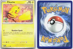 Pikachu 051/162 Common Temporal Forces Pokemon NM - Image 3