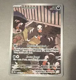 Houndour 204/197 SV03: Obsidian Flames Illustration Rare Holo EN - Image 1