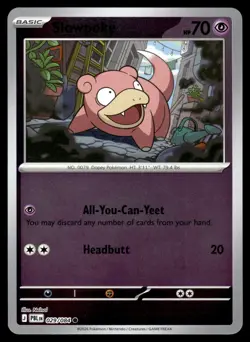 Slowpoke 029/084 Common Pitch Black Pokemon Reverse Holo Near Mint - Image 1