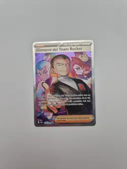 Pokemon Card - Giovanni Of Team Rocket 238/182 Full Art Trainer Ita NM - Image 1