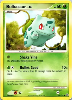 BULBASAUR - 77/132 - SECRET WONDERS - - LP - Image 1