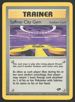 Saffron City Gym 122/132 Uncommon Gym Challenge Pokemon Unlimited HP - Image 1