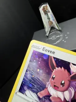 Pokemon TCG Sword & Shield Eevee SWSH127 Black Star Promo Cosmos Holo SWIRL NM! - Image 4