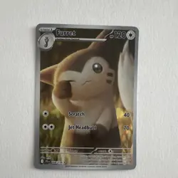 Pokemon TCG Furret 168/159 SV09: Journey Together IR Holo Stage 1 EN 120HP - Image 1