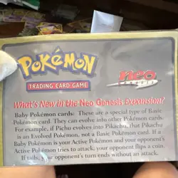 Pokemon TCG WOTC Neo Genesis Promo Insert What's New in the Neo Genesis English - Image 4