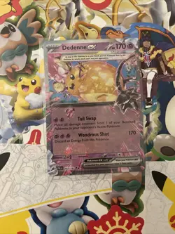 Pokemon TCG Dedenne ex Scarlet & Violet - Paldea Evolved 093/193 Holo Double... - Image 1