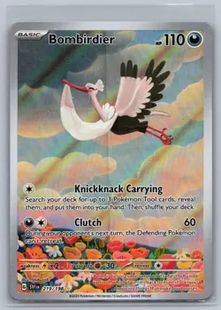Bombirdier 219/198 Illustration Rare Scarlet & Violet Pokemon Holo Near Mint - Image 1