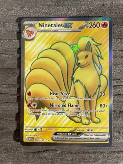 Ninetales EX 186/165 Ultra Rare Full Art Scarlet & Violet Pokemon 151 - Image 1
