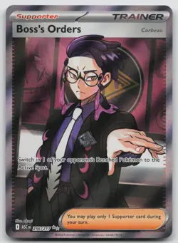 Boss's Orders [Corbeau] 256/217 Ultra Rare Ascended Heroes Pokemon Holo NM - Image 1
