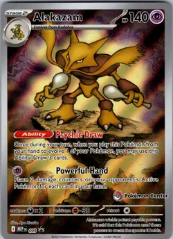 Alakazam - (Pokemon Center Exclusive) Promo ME: Mega Evolution Promo 009 NM - Image 1