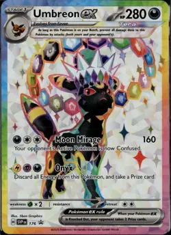 Umbreon ex SVP 176 Holo Promo Scarlet & Violet Promo Pokemon Near Mint - Image 1