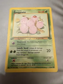 Pokemon TCG 1st Edition Exeggcute Jungle Card 52/64 Regular Card - Image 1