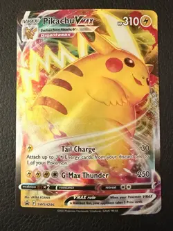 Pokemon TCG Pikachu VMAX Black Star Promo SWSH286 Sword and Shield NM - Image 1
